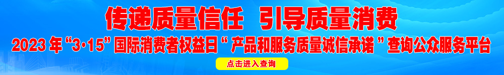 2023年“3·15”國際消費者權(quán)益日“產(chǎn)品和服務質(zhì)量誠信承諾”查詢公眾平臺