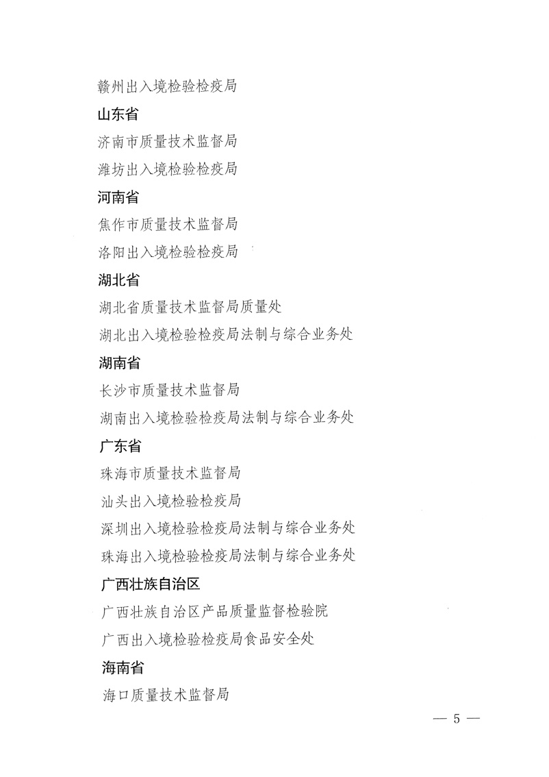 國家質(zhì)量監(jiān)督檢驗檢疫總局《關于表彰全國質(zhì)檢系統(tǒng)“質(zhì)量和安全年”活動先進單位和先進個人的決定》